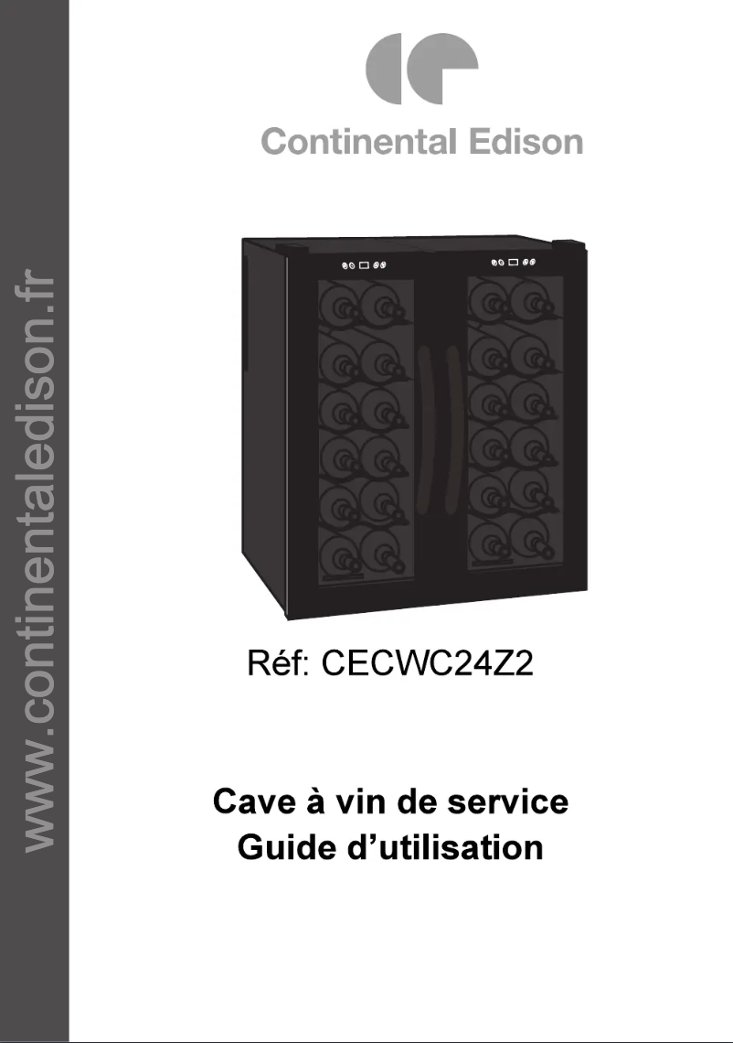 Image de la première page du manuel de l'appareil CECWC24Z2