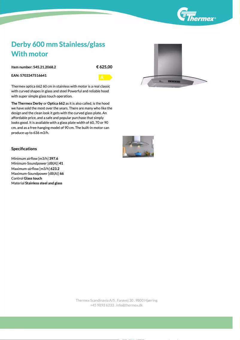 Page n°1 - Manuel utilisateur Thermex Derby 662