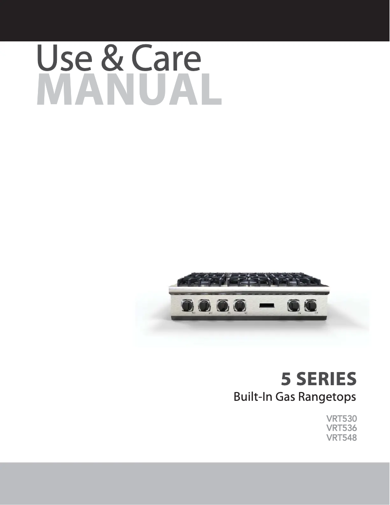 Imagen de la primera página del manual del dispositivo VRT5486GSS