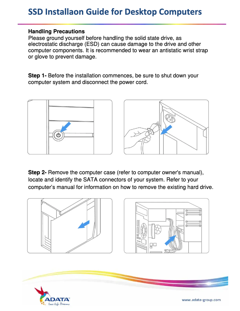 Page n°1 - Manuel utilisateur XPG SX850