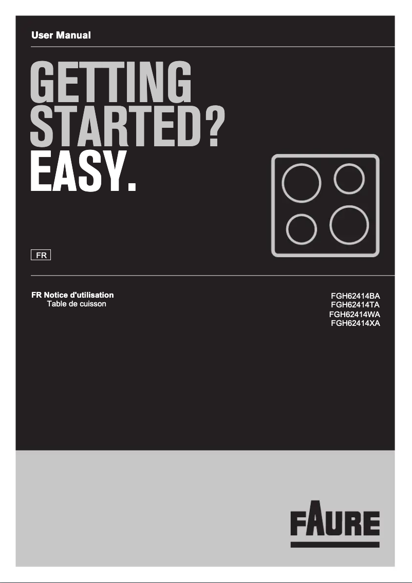 Page n°1 - Manuel utilisateur Faure FGH62414TA