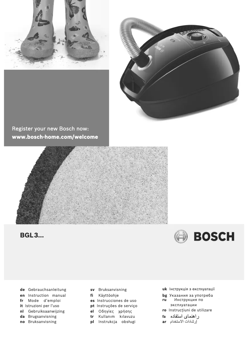 Page n°1 - Manuel utilisateur Bosch BGL3A313