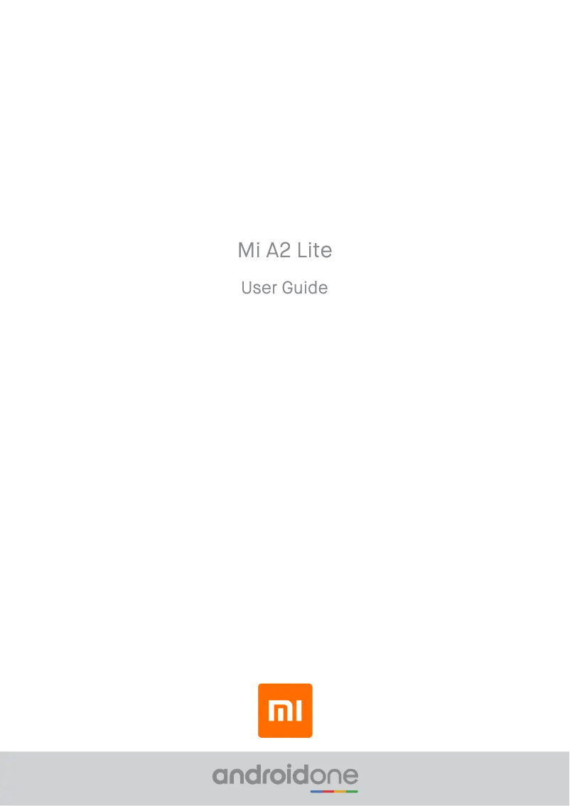 Page 1 de la notice Manuel utilisateur Xiaomi Mi A2 Lite