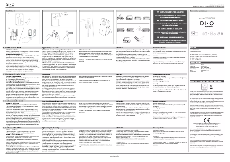 Página 1 del manual Manual de usuario Chacon 84204