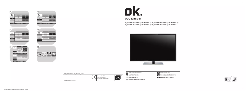 Page 1 de la notice Manuel utilisateur OK ODL 32450-B