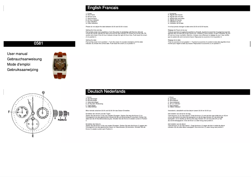 Image de la première page du manuel de l'appareil 0583