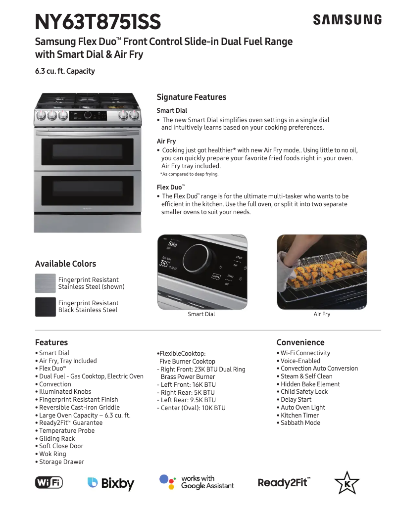 Image de la première page du manuel de l'appareil NY63T8751SG