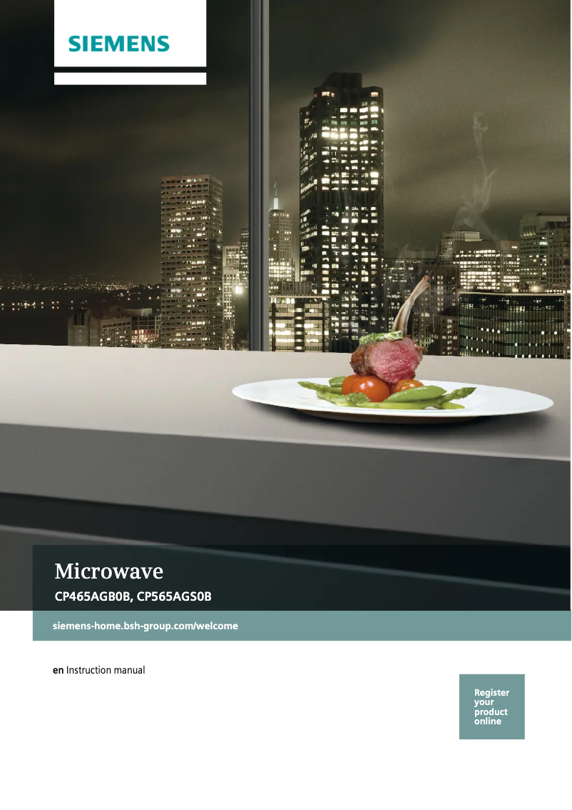 Page n°1 - Manuel d'utilisation et d'entretien Siemens CP465AGB0B
