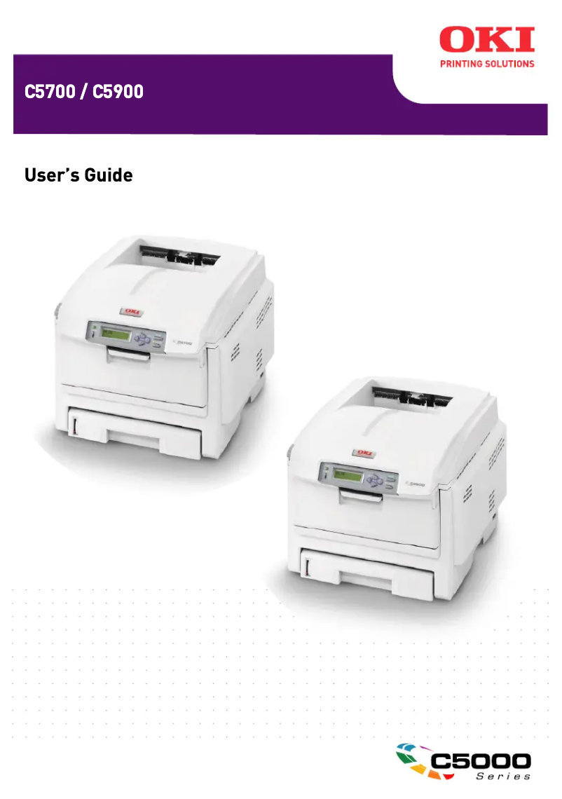 Page n°1 - Manuel utilisateur OKI C5700n