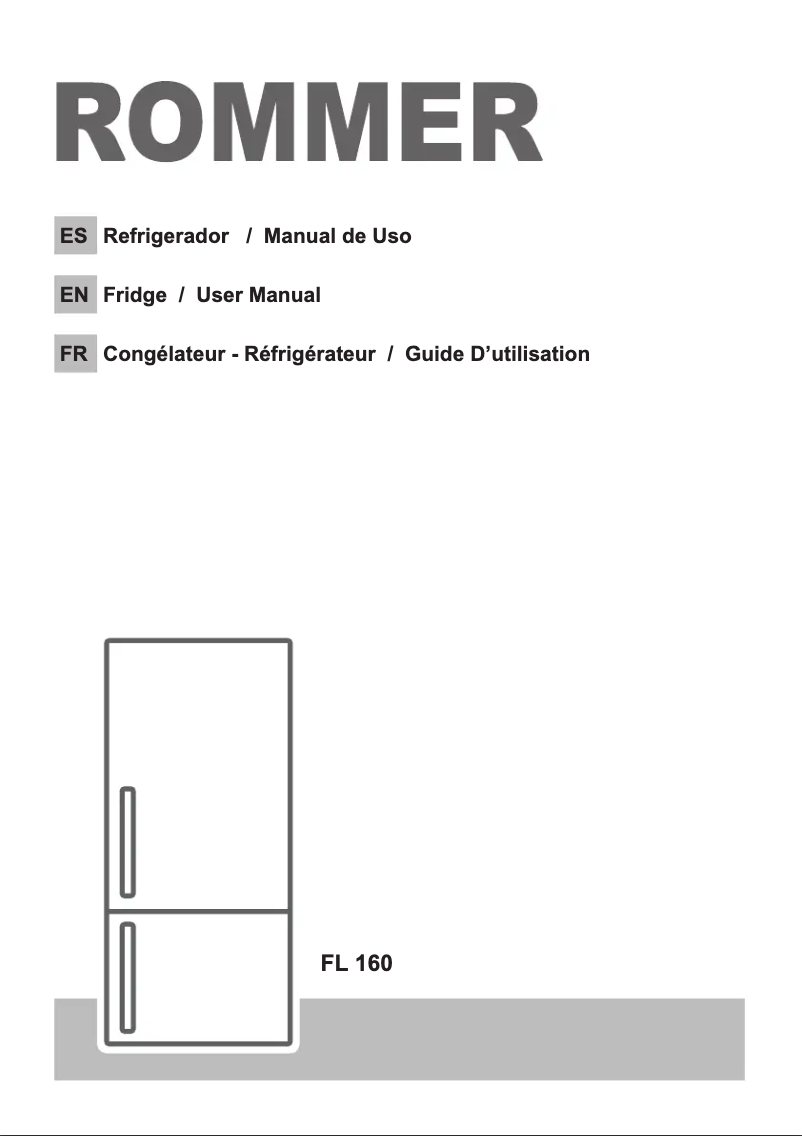 Image de la première page du manuel de l'appareil FL 160