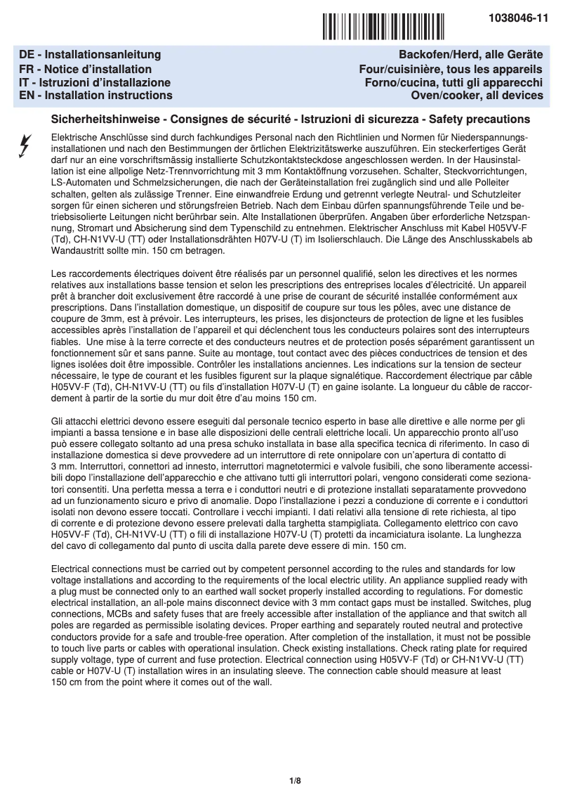 Image de la première page du manuel de l'appareil Combair V400