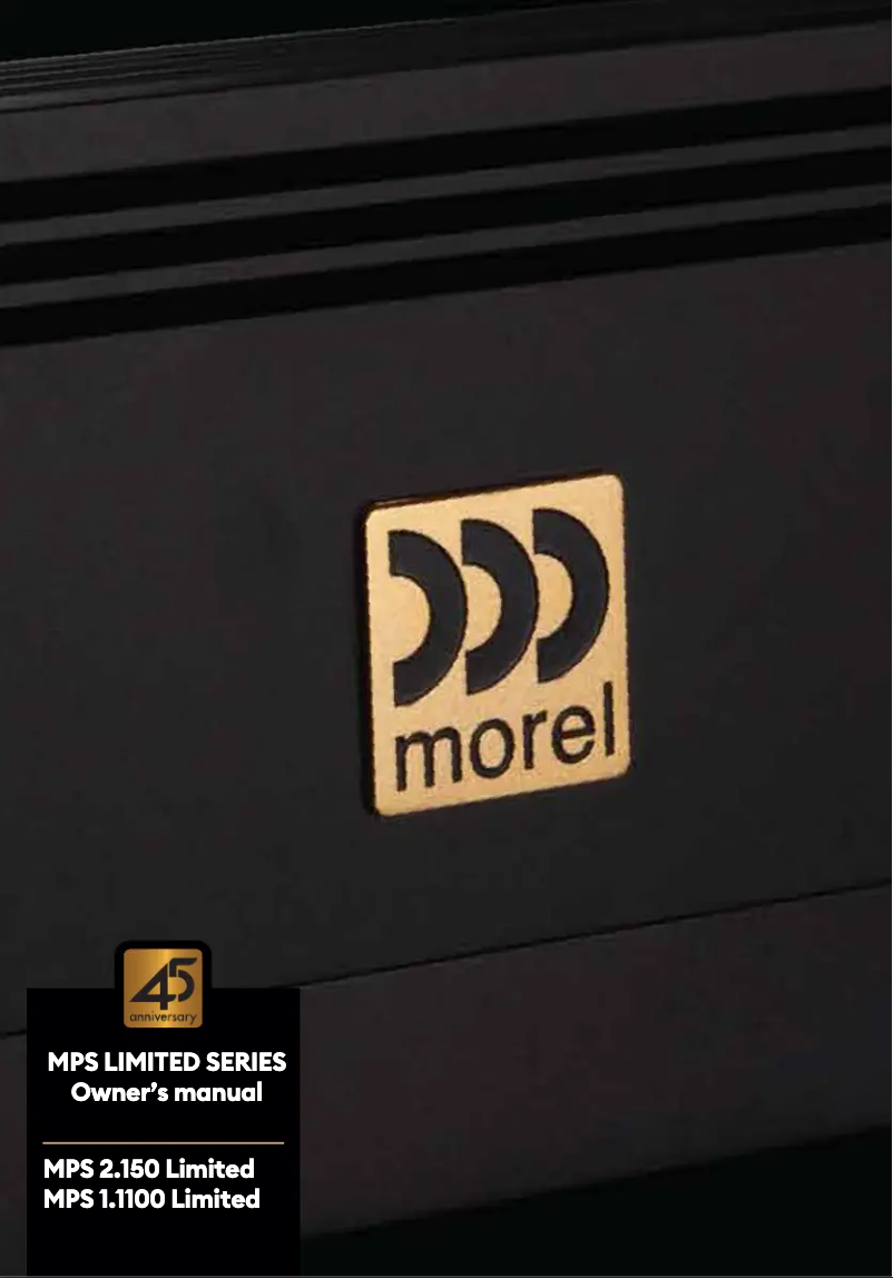Image de la première page du manuel de l'appareil MPS 1.1100 Limited