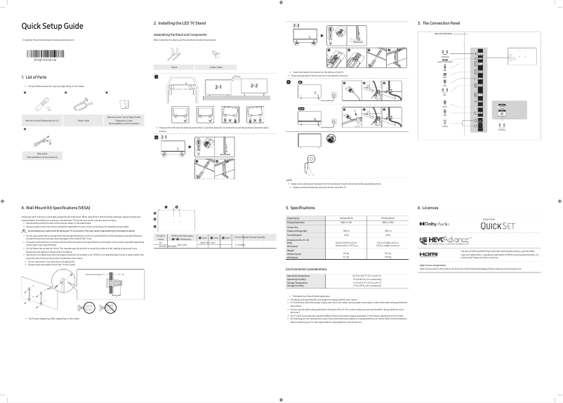 Image de la première page du manuel de l'appareil HG55AU800AU