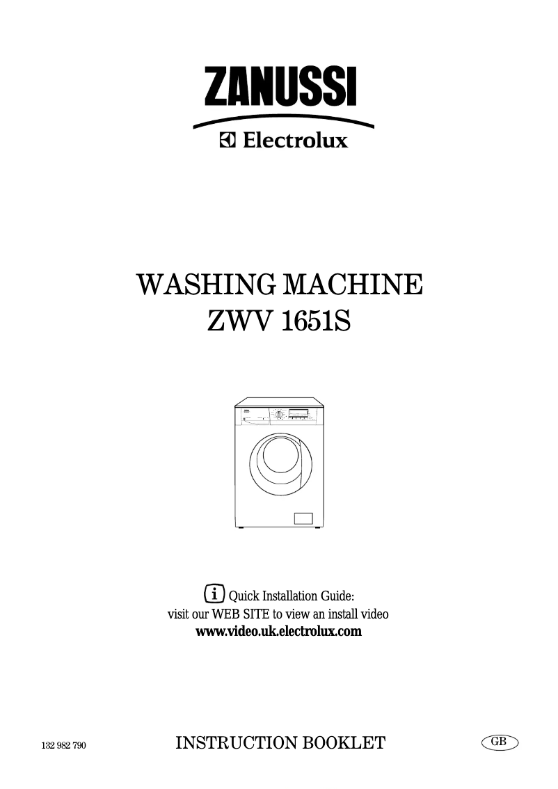 Página 1 del manual Manual de usuario Zanussi-Electrolux ZWV 1651 S