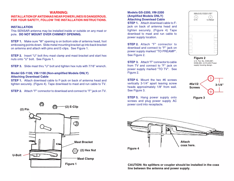 Image de la première page du manuel de l'appareil Sensar III GS-2200