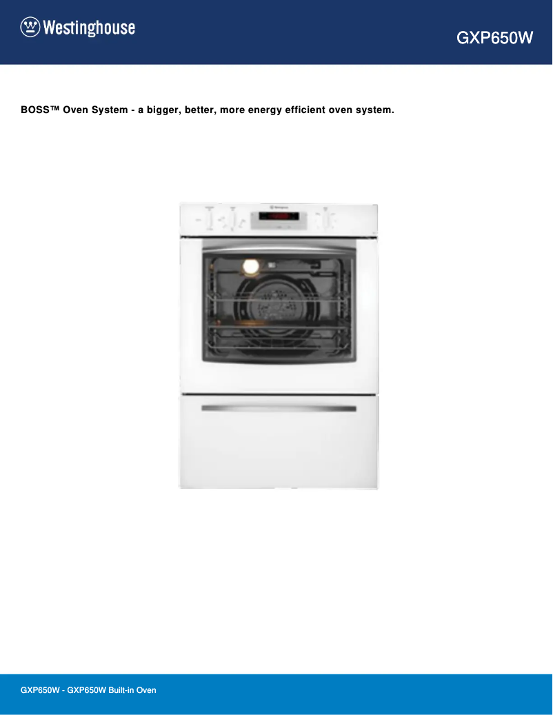 Image de la première page du manuel de l'appareil GXP650W