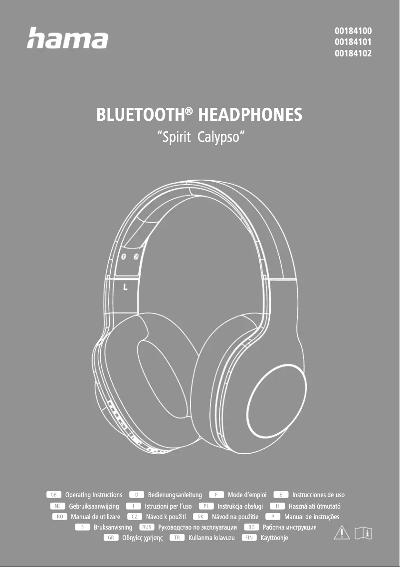Page 1 de la notice Manuel utilisateur Hama Spirit Calypso