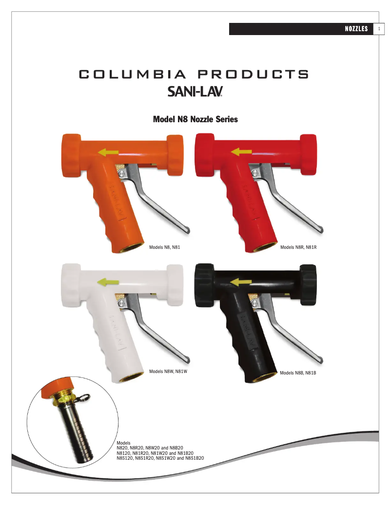 Page 1 de la notice Manuel utilisateur Sani-Lav N81B