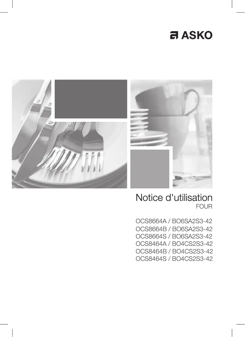 Page 1 de la notice Manuel utilisateur Asko OCS8664A