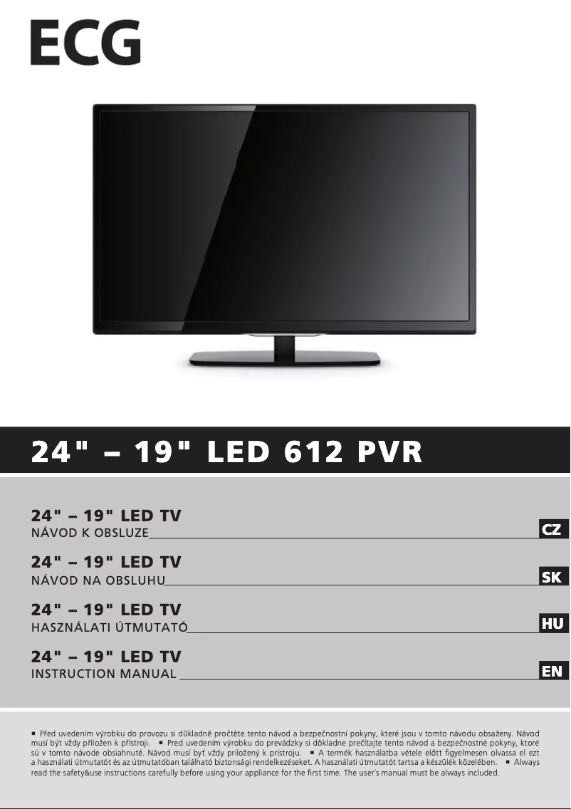 Imagen de la primera página del manual del dispositivo 24 LED 612 PVR