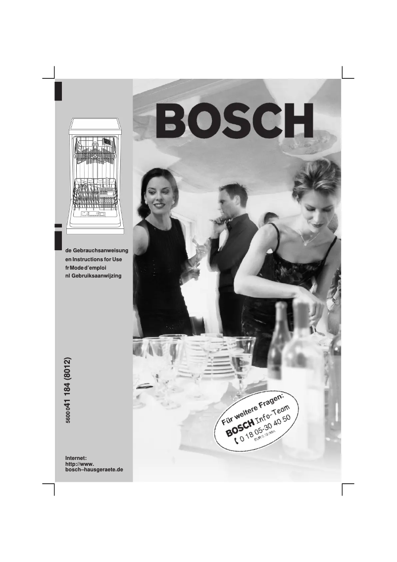 Page n°1 - Manuel utilisateur Bosch SRS3012