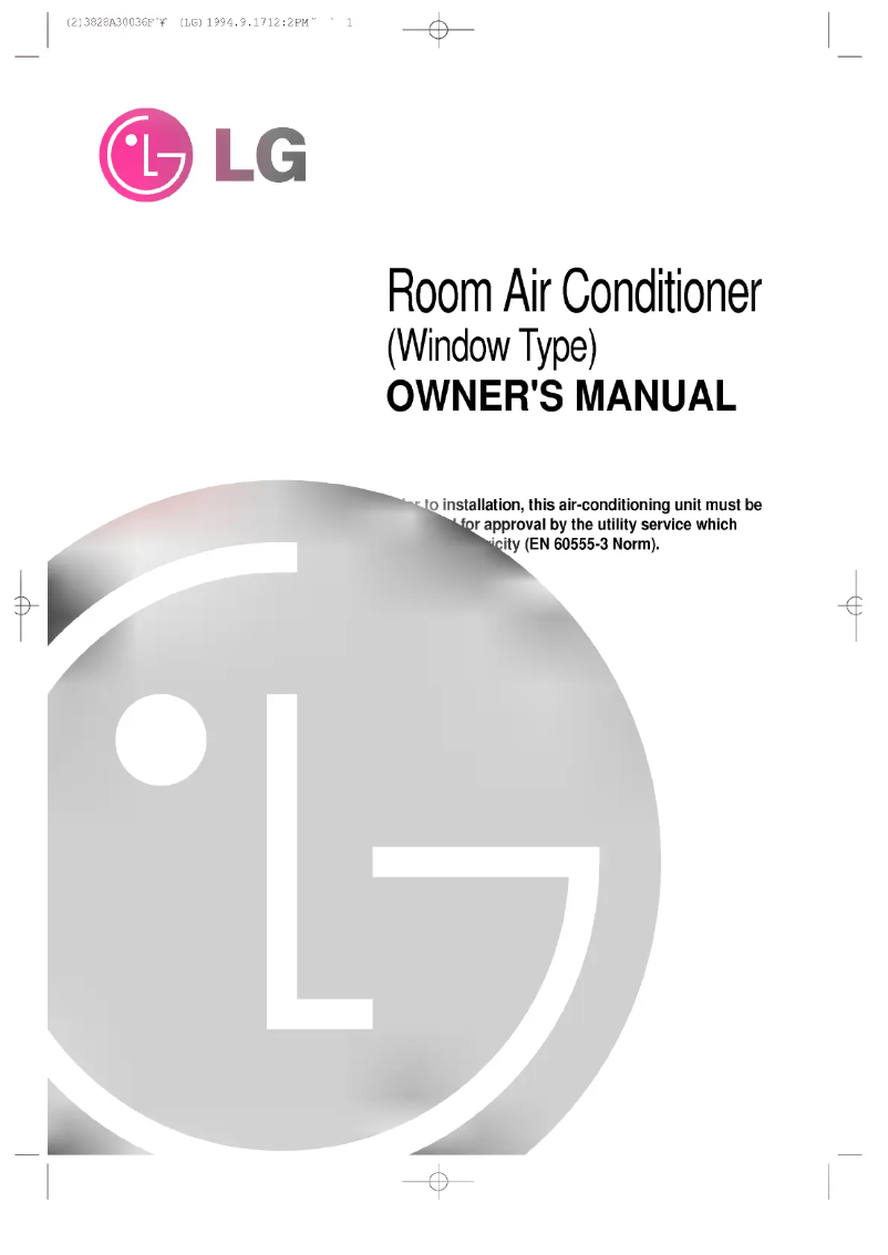 Page n°1 - Manuel utilisateur LG LWC1260ACG