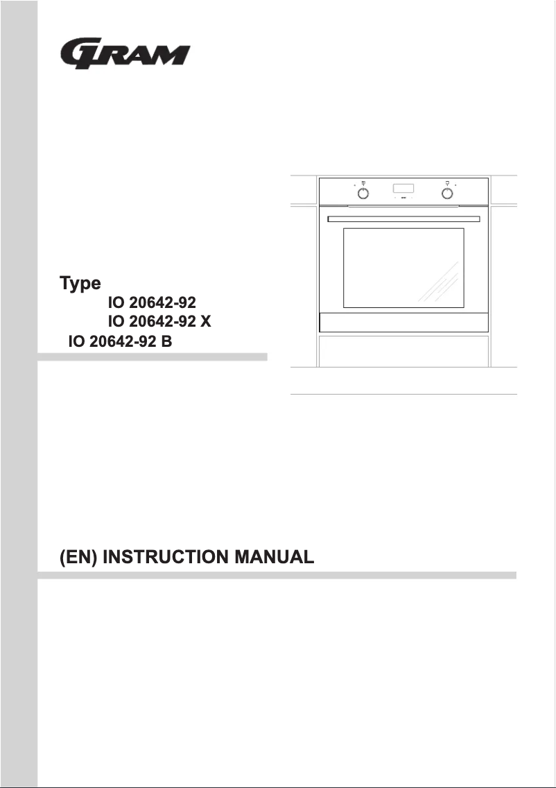 Page 1 de la notice Manuel utilisateur Gram IO 20642-92 B