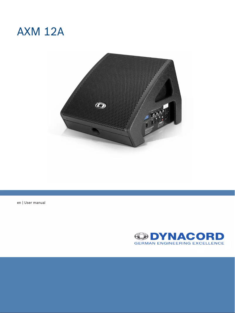 Página 1 del manual Manual de instrucciones Dynacord AXM 12A