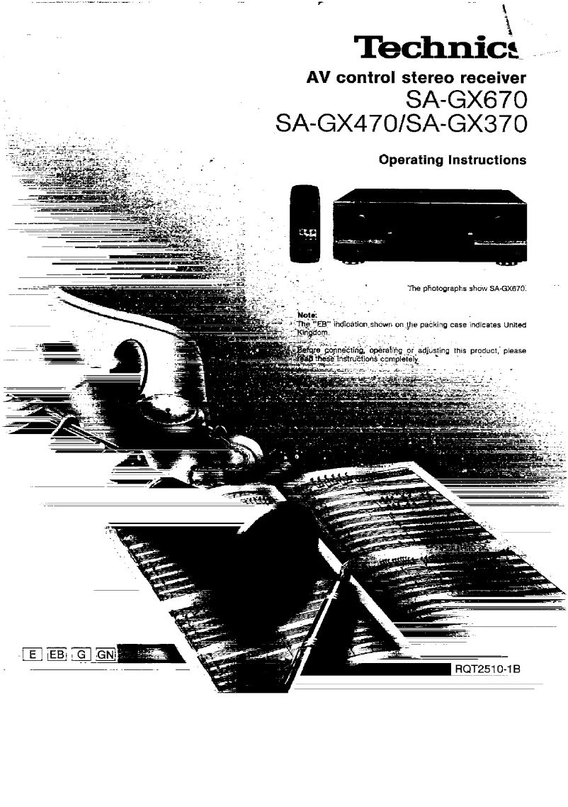 Page n°1 - Manuel utilisateur Technics SA-GX470