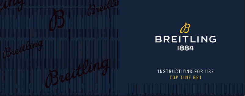 Page n°1 - Manuel utilisateur Breitling Top Time B21