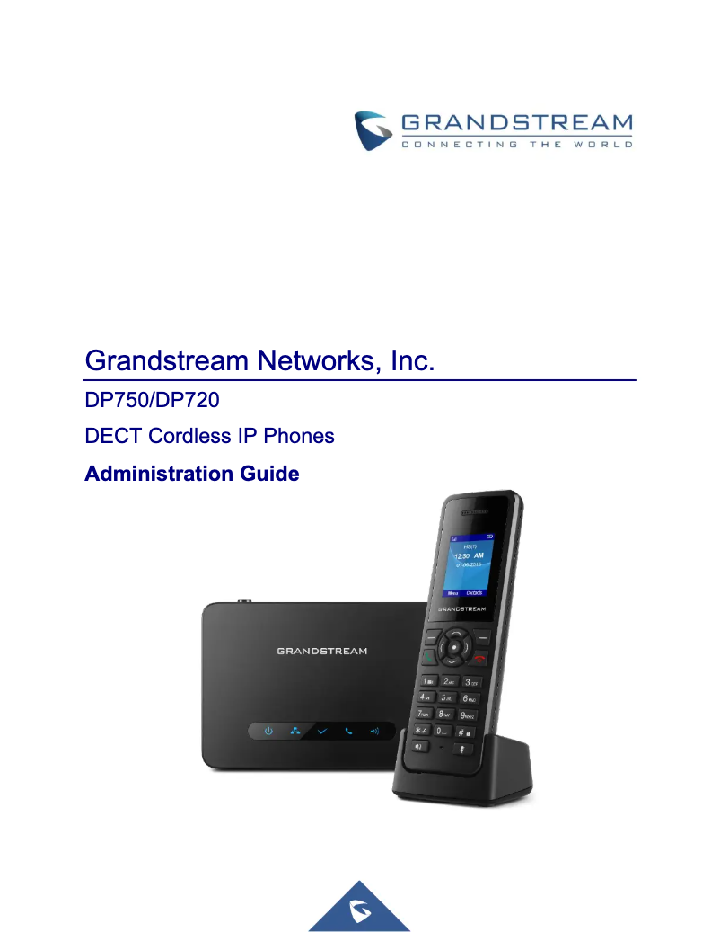 Page n°1 - Manuel utilisateur Grandstream DP720