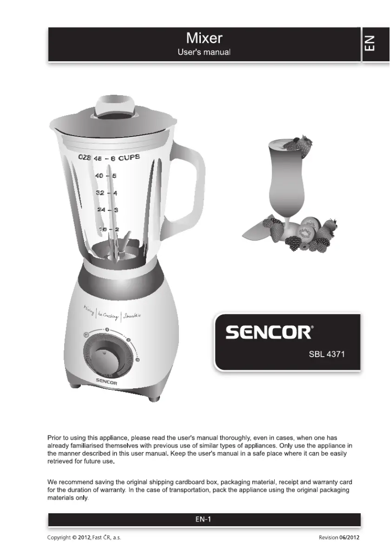 Imagen de la primera página del manual del dispositivo SBL 4371