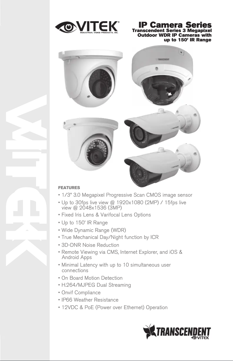 Page 1 de la notice Manuel utilisateur Vitek VTD-TND30R3V