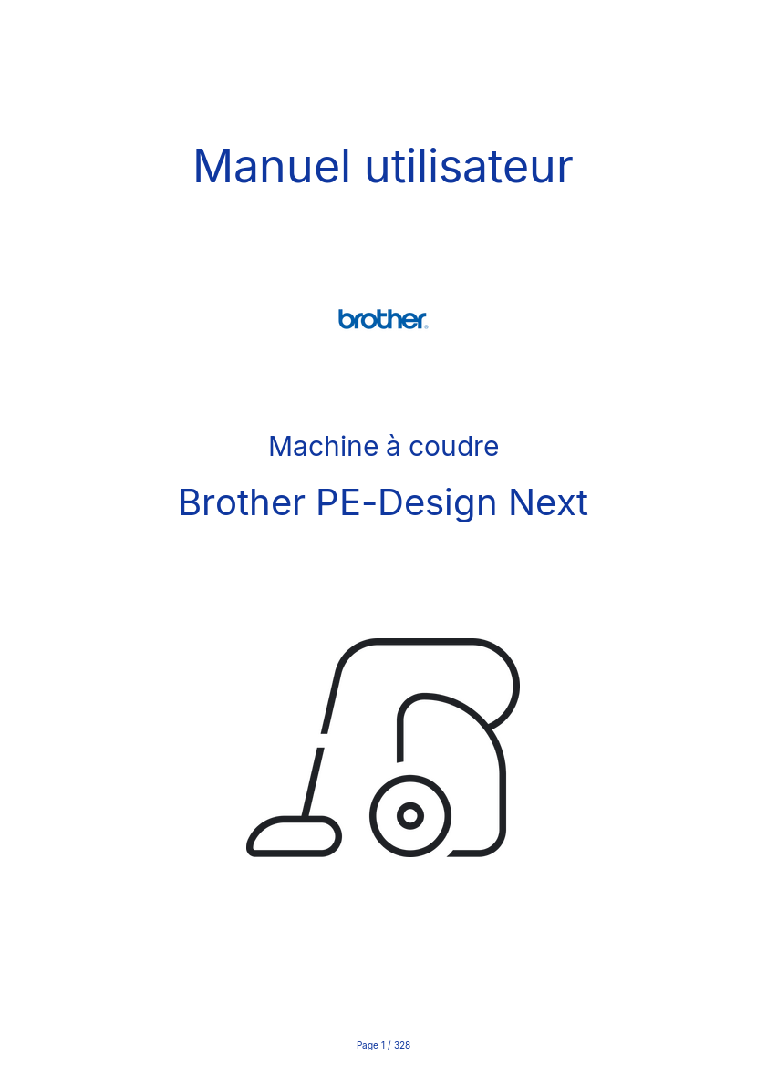 Page n°1 - Manuel utilisateur Brother PE-Design Next