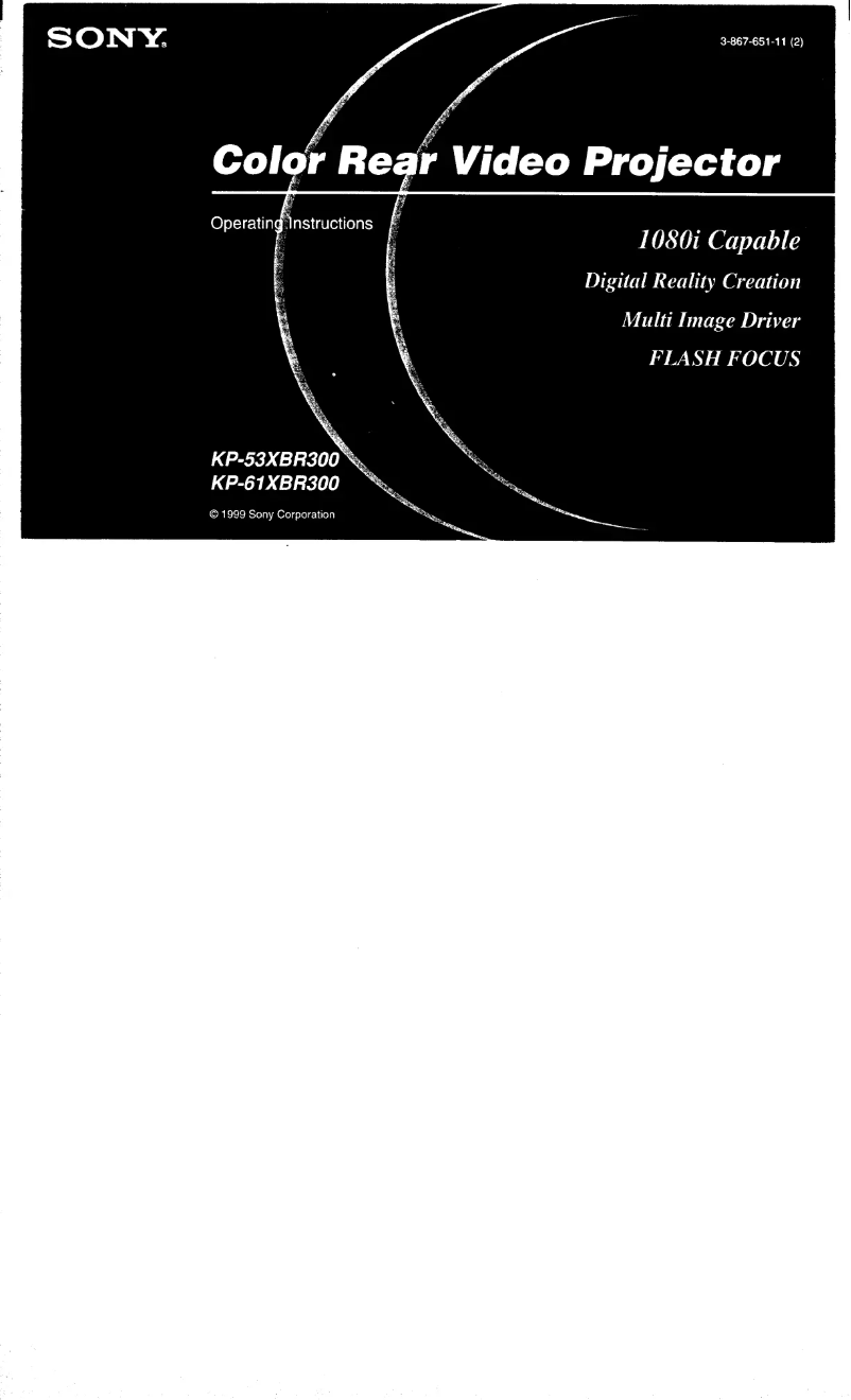 Image de la première page du manuel de l'appareil KP-53XBR300