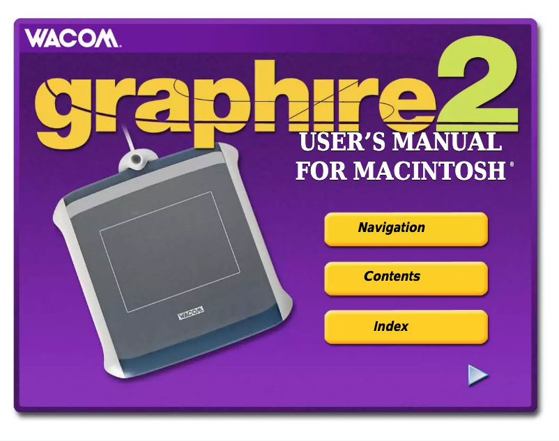 Page 1 de la notice Manuel utilisateur Wacom Graphire 2