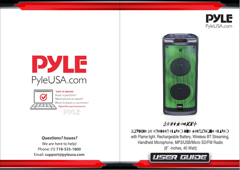 Page 1 de la notice Manuel utilisateur Pyle PSUFM1288B