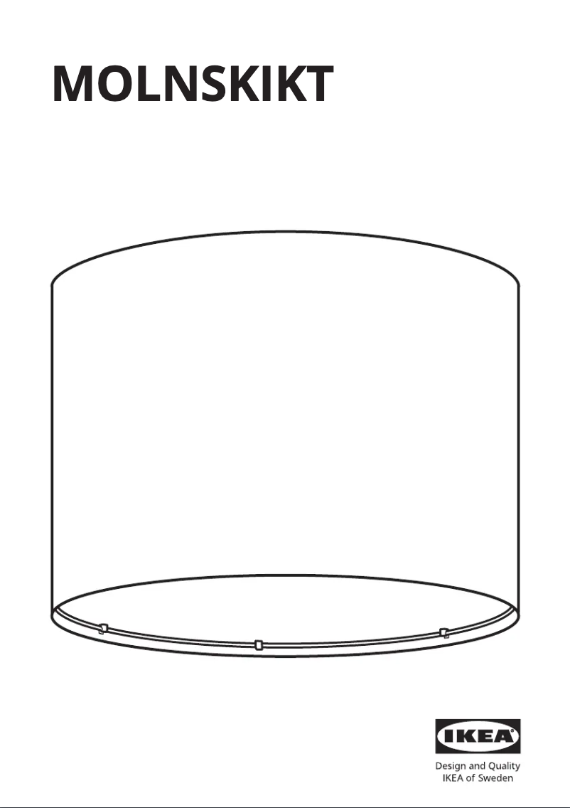 Page 1 de la notice Manuel utilisateur Ikea MOLNSKIKT 905.423.76