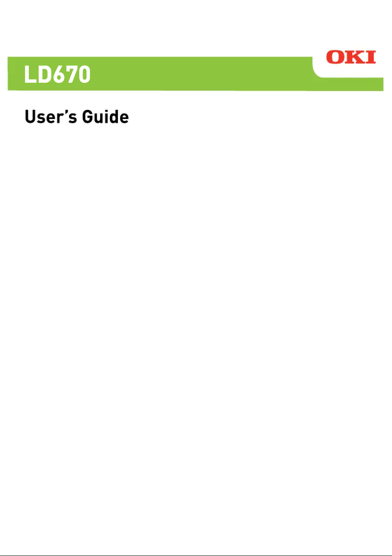 Image de la première page du manuel de l'appareil LD670