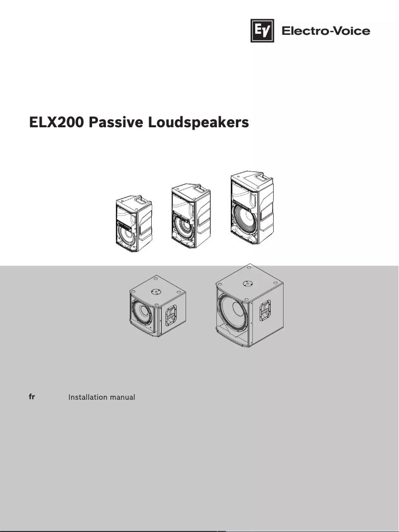 Image de la première page du manuel de l'appareil ELX200-15