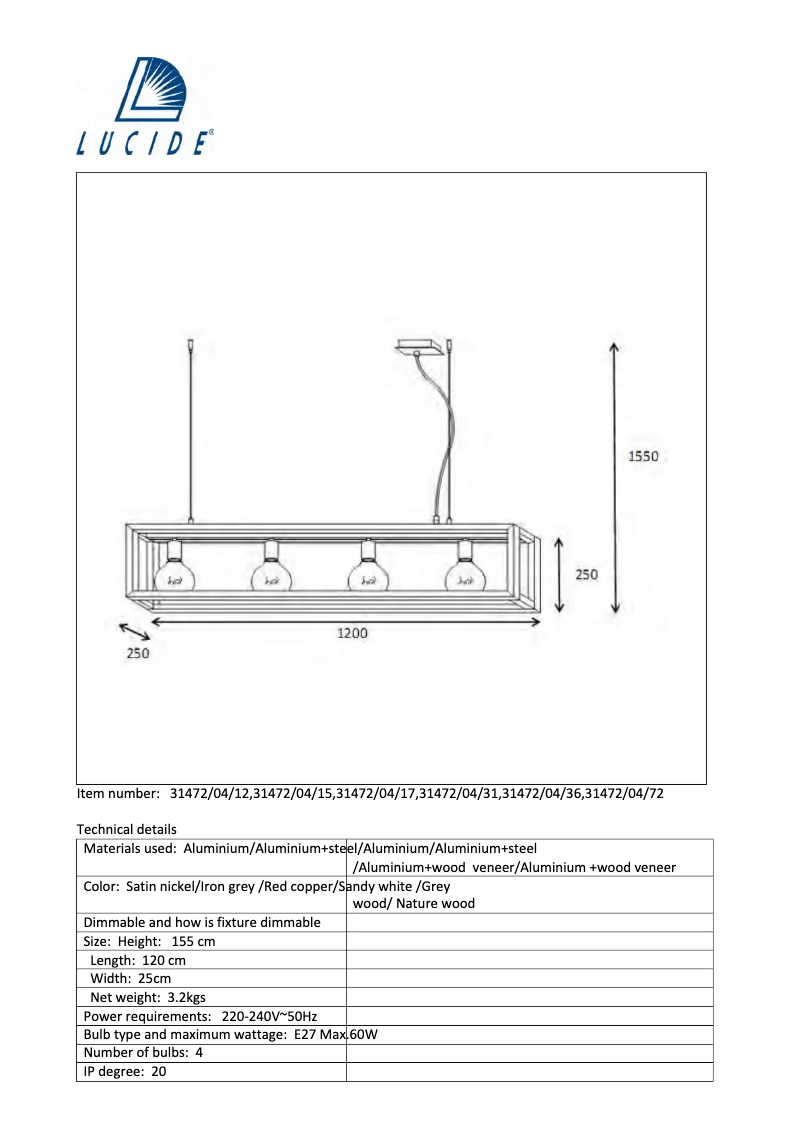 Image de la première page du manuel de l'appareil Oris 31472/04/12