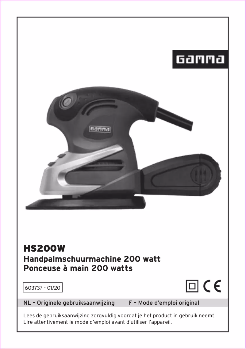 Page n°1 - Manuel utilisateur Gamma HS200W