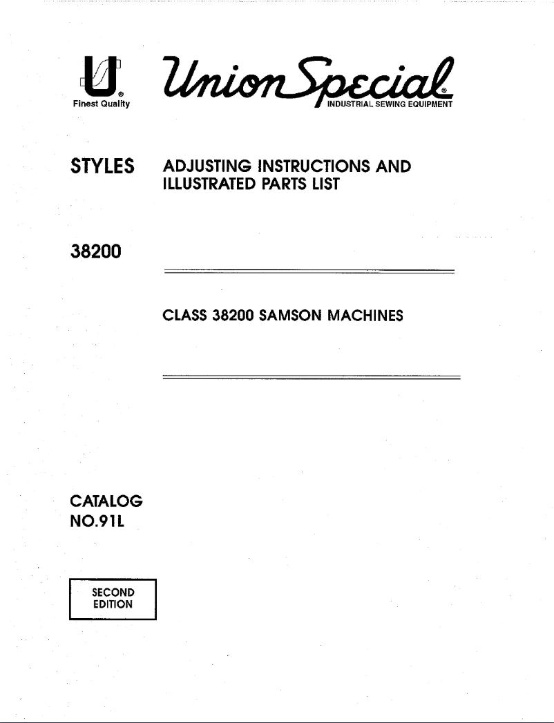 Image de la première page du manuel de l'appareil Samson 38200