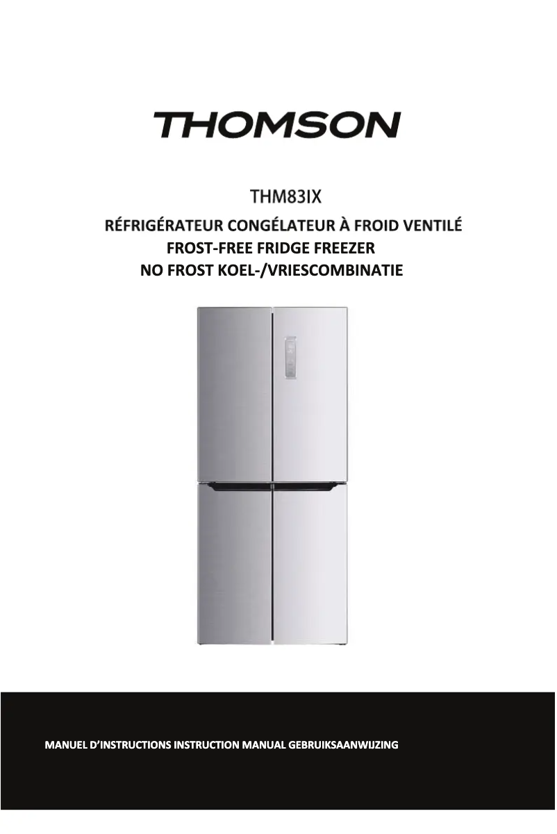 Page n°1 - Manuel utilisateur Thomson THM83IX