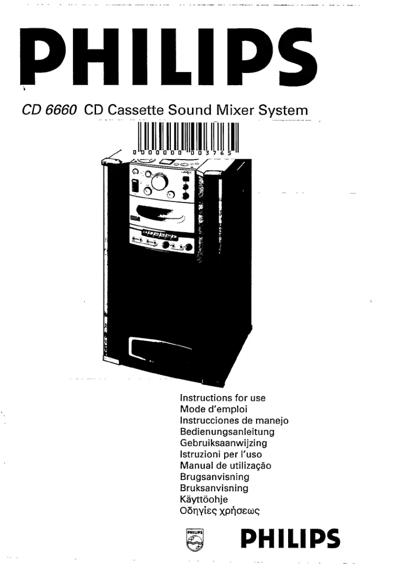 Page n°1 - Mode d'emploi Philips CD6660