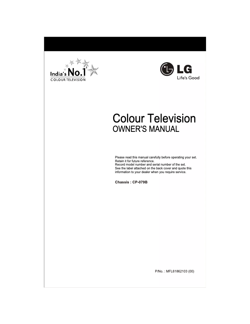 Page 1 de la notice Manuel utilisateur LG 21FG3RG4AZ