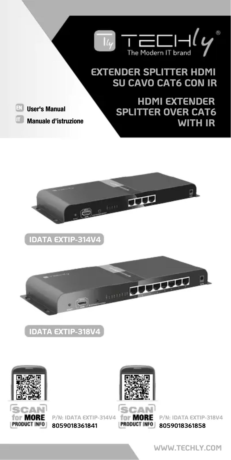 Page n°1 - Manuel utilisateur Techly IDATA EXTIP-314V4