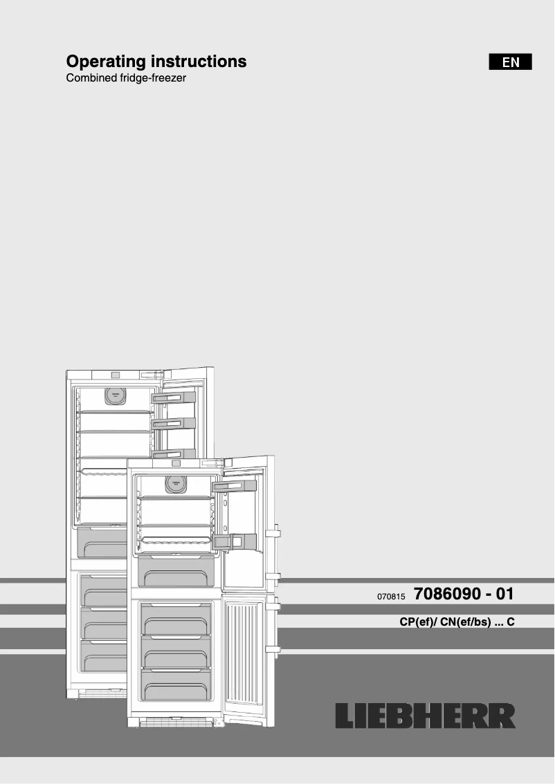 Image de la première page du manuel de l'appareil CN 4815 Comfort NoFrost