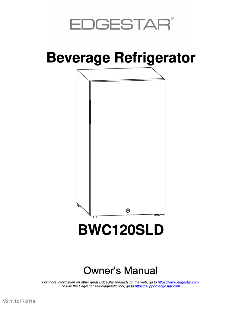 Imagen de la primera página del manual del dispositivo BWC120SLD