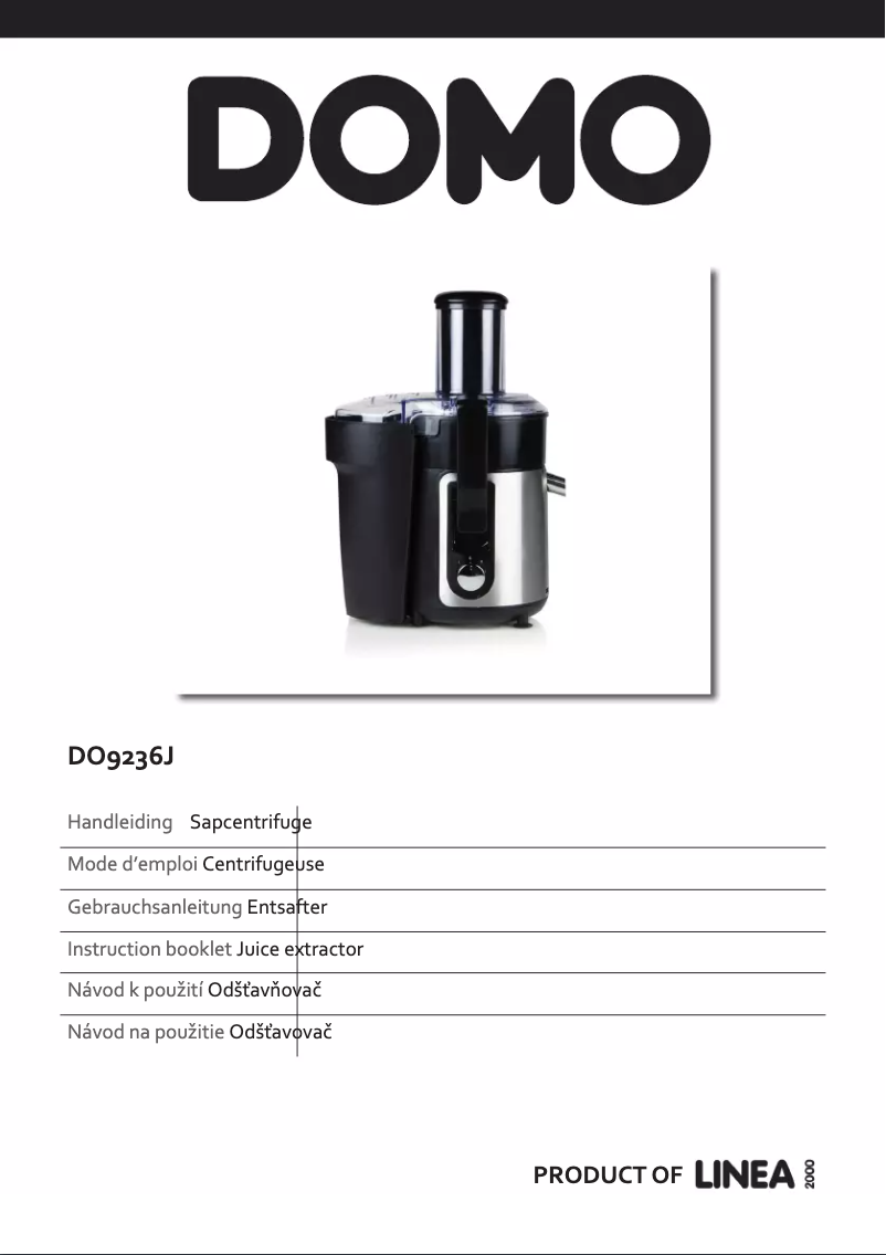 Image de la première page du manuel de l'appareil DO9236J